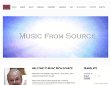 Tablet Screenshot of musicfromsource.net